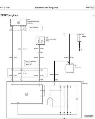 Схема подключения генератора форд транзит