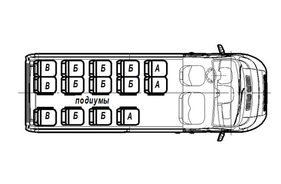 Mercedes benz sprinter схема мест