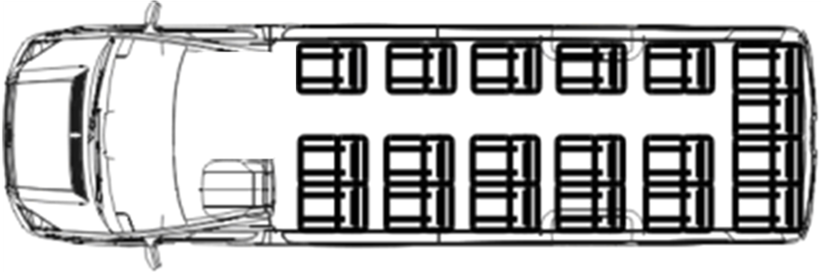 Схема мест мерседес спринтер 20 мест