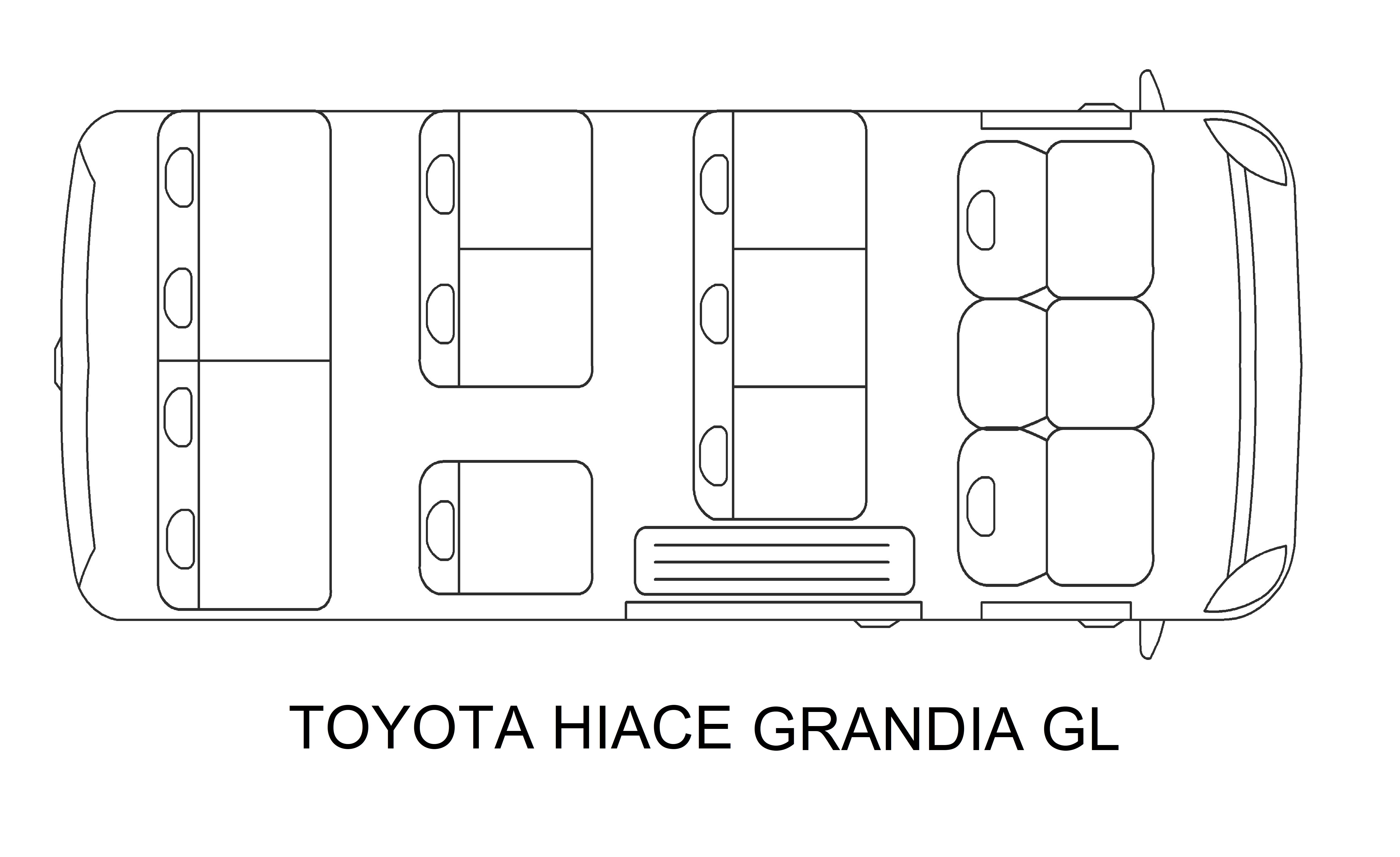 Hyundai Starex 11 мест схема салона