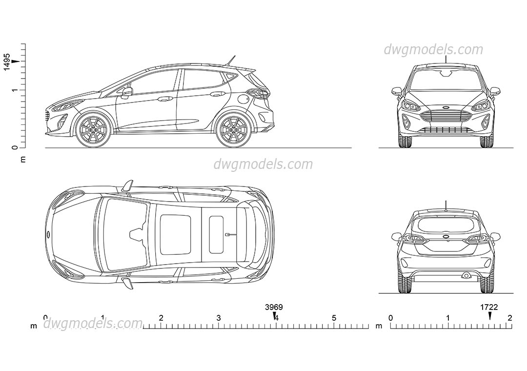 Габаритные размеры форд фиеста высота, ширина и длина Форд Fiesta