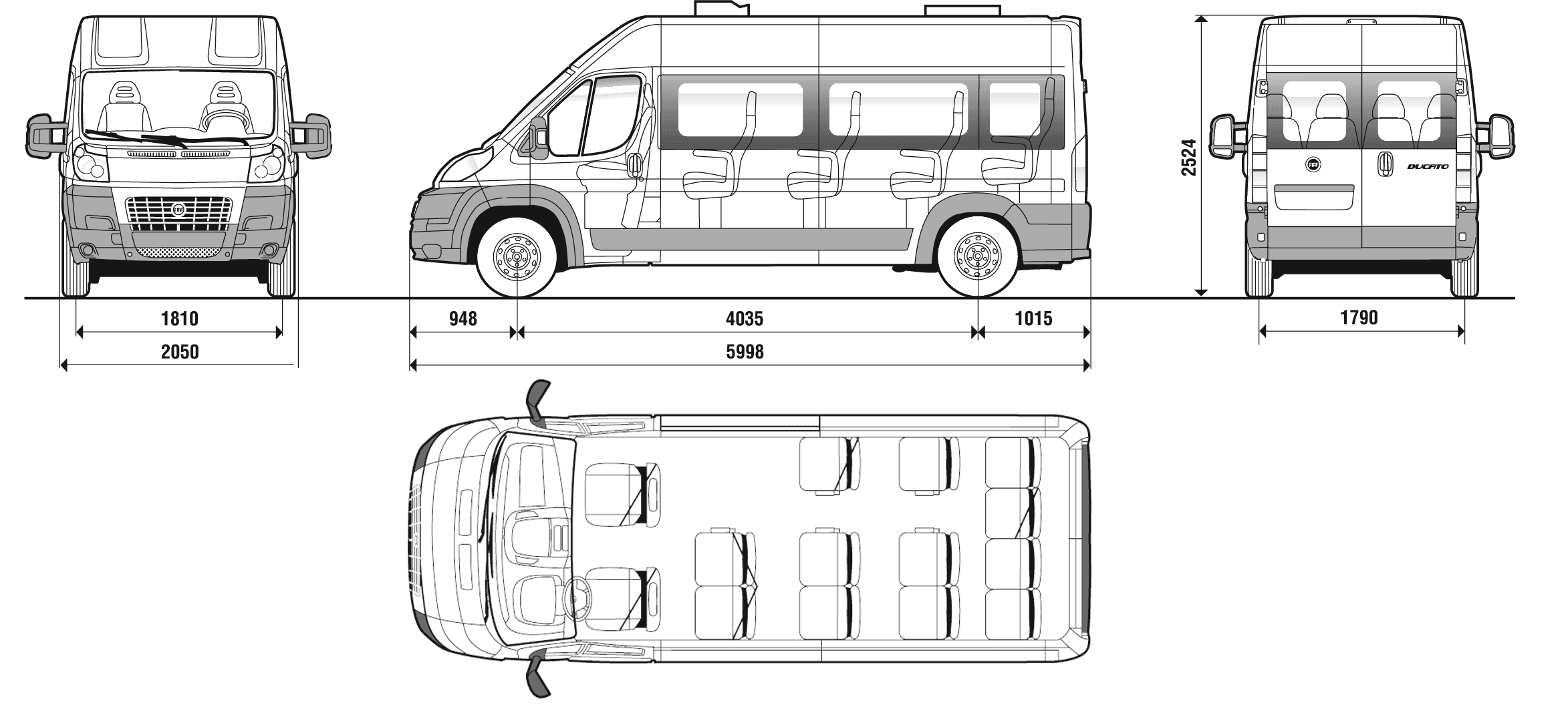 Ford transit чертеж