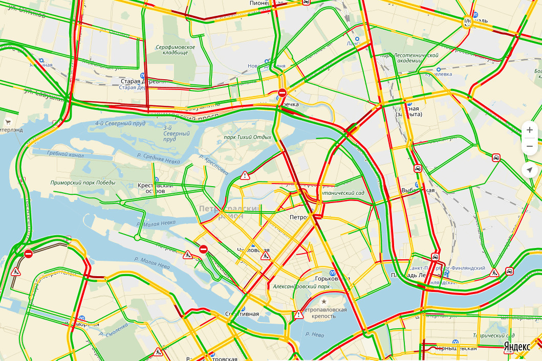 Карта пробки самара сейчас