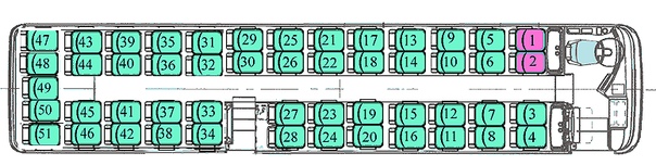 Автобус ивеко 19 мест схема расположение