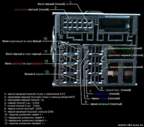 Распиновка магнитолы джетта 5